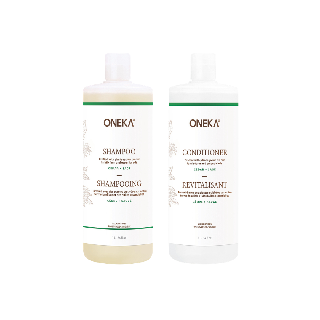 Hair Care Duo – Cedar & Sage 1L