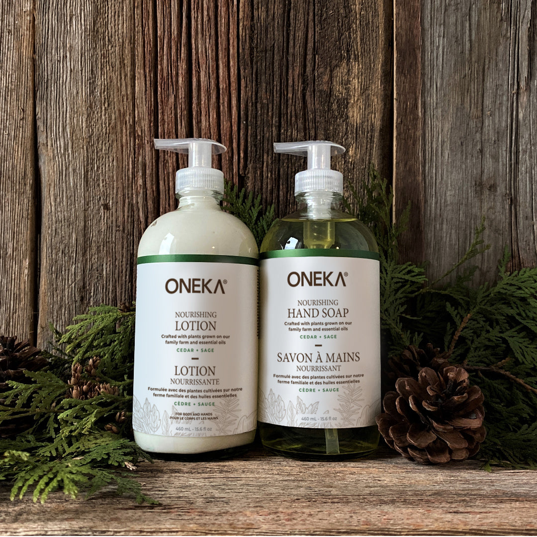 Cedar &amp; Sage Lotion and Hand Soap Duo