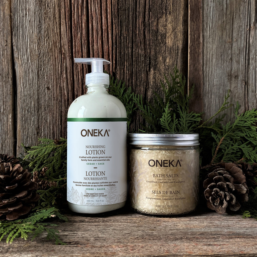 Bath Salts and Cedar Lotion Duo