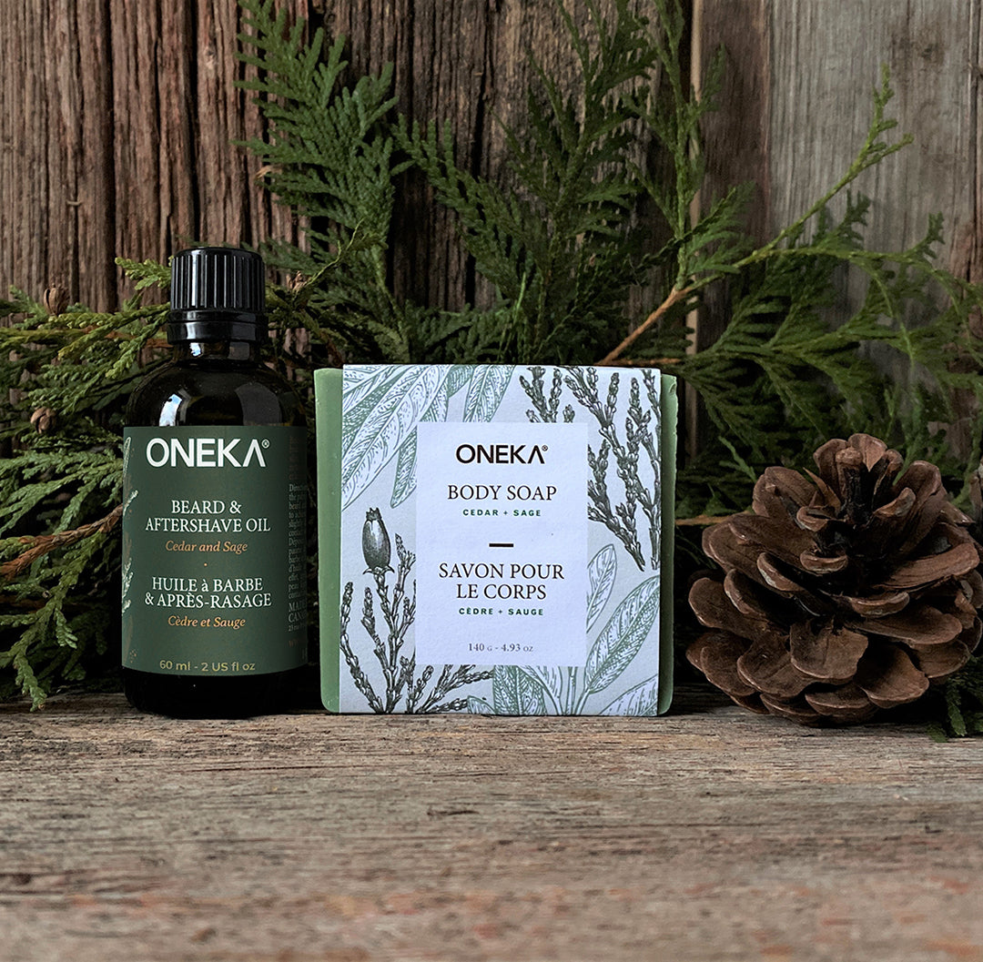 Cedar & Sage Beard Oil + Soap bar