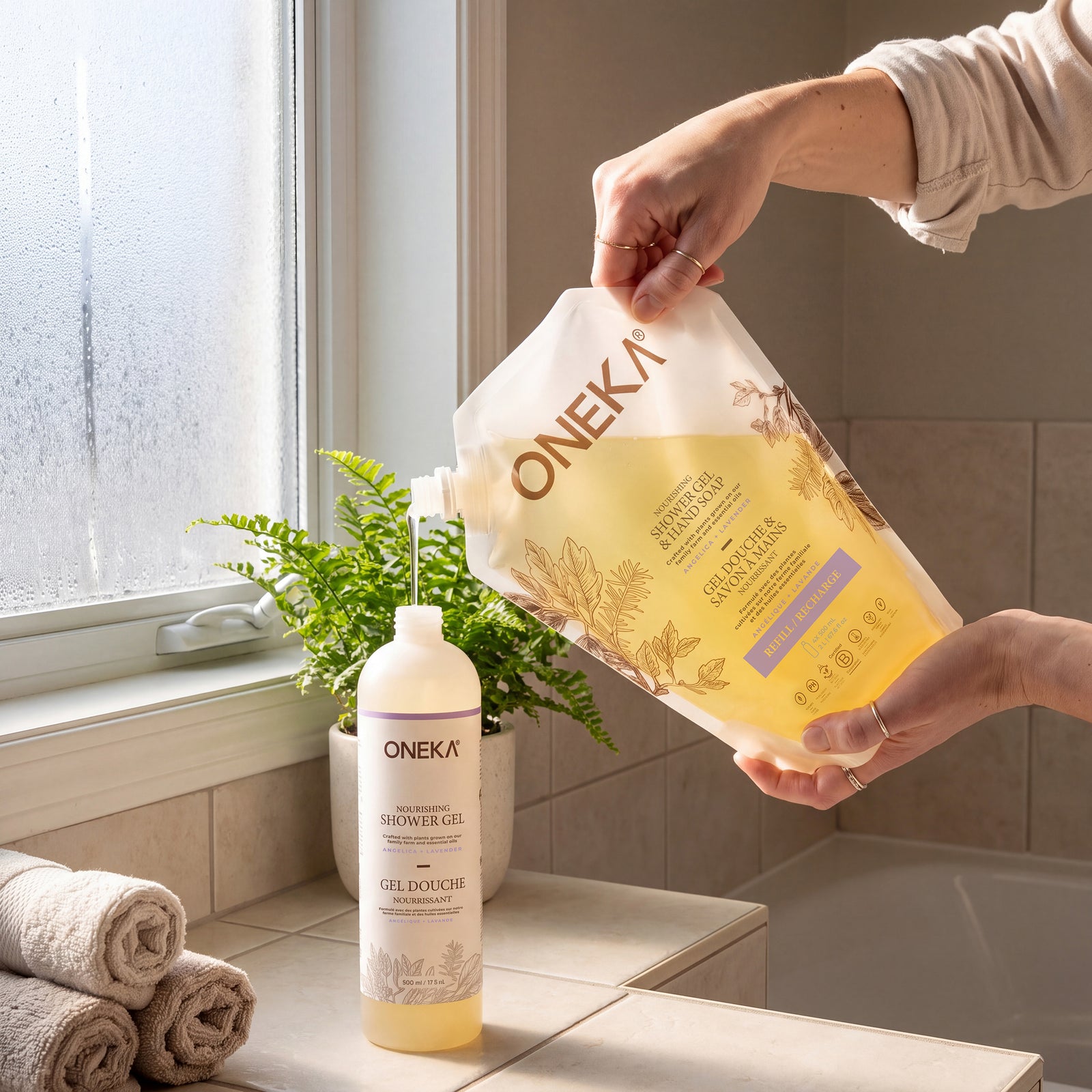 Oneka_Hands_Refill_2L_to_500ML